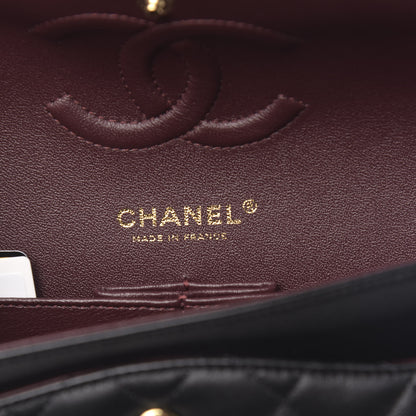 Chanel Lambskin Quilted Medium Double Flap Black 6 of 11