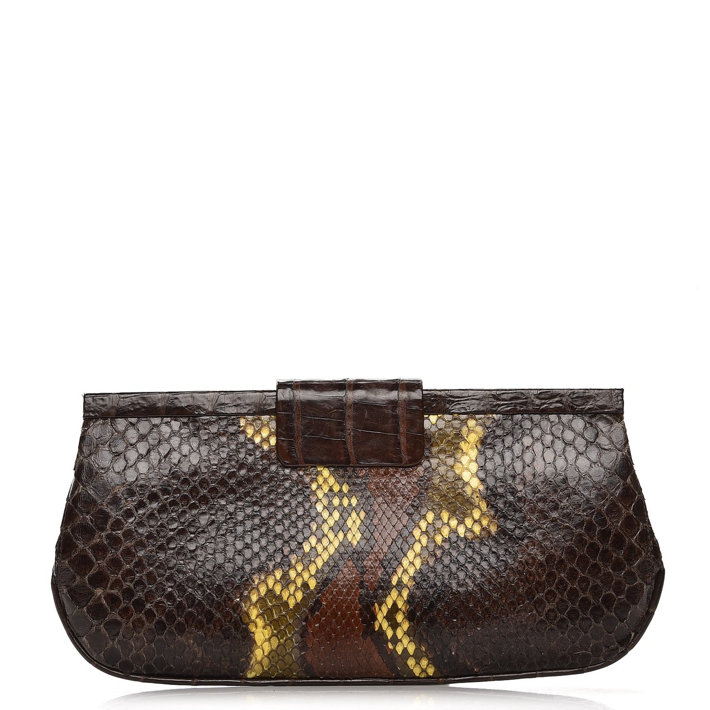 Crocodile Clutch Brown