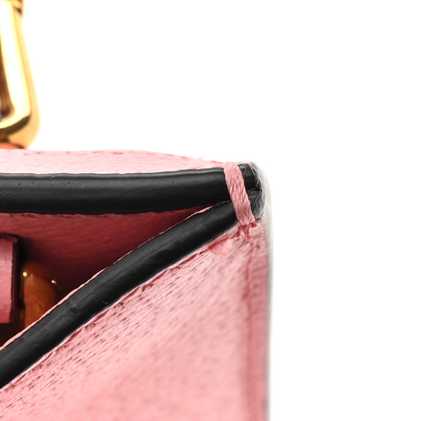 Textured Dollar Calfskin Web Mini Diana Tote Bag Wild Rose Black