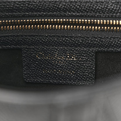 Christian Dior Grained Calfskin Saddle Bag Black 6 of 10