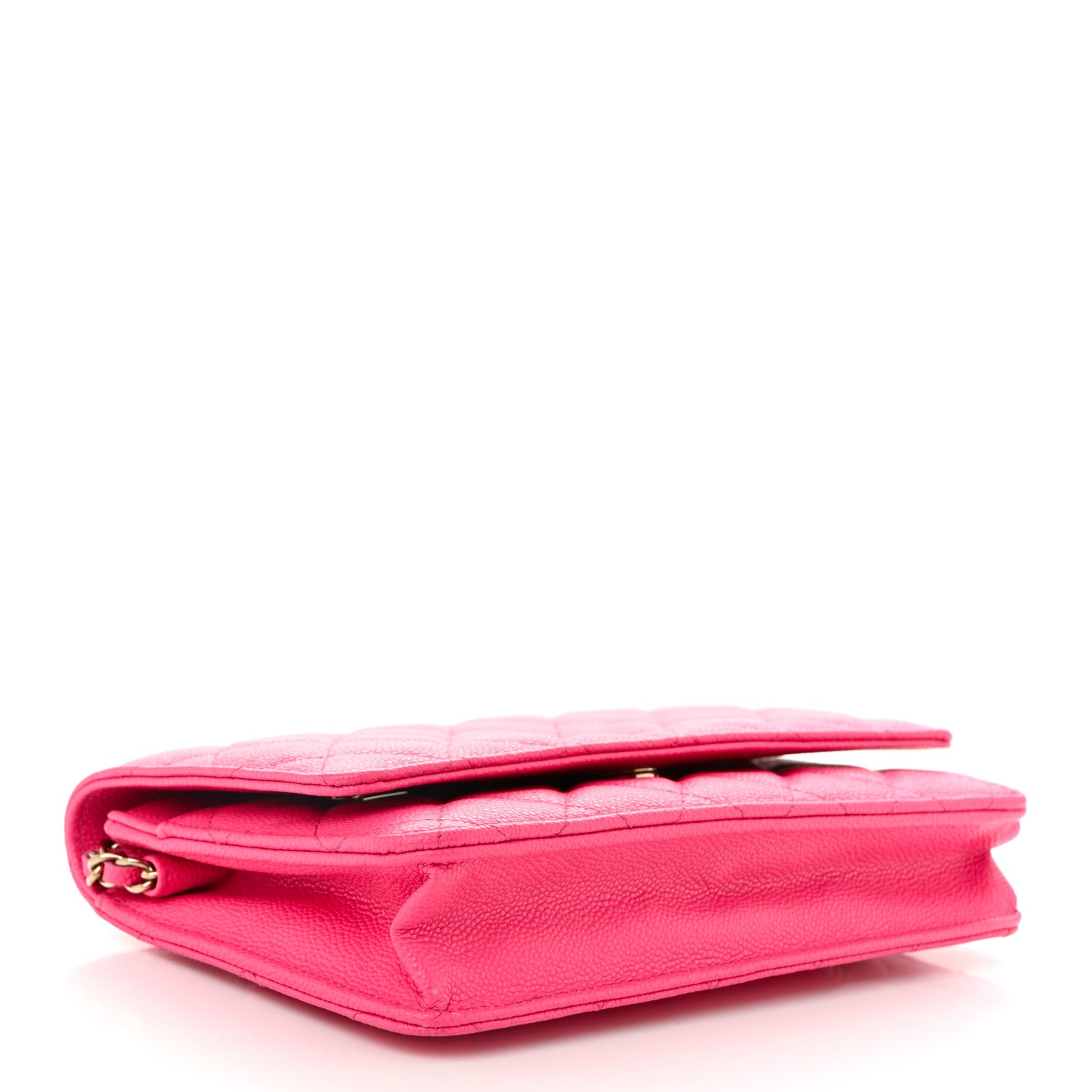 Chanel Caviar Quilted Wallet on Chain WOC Fuchsia 4 of 12