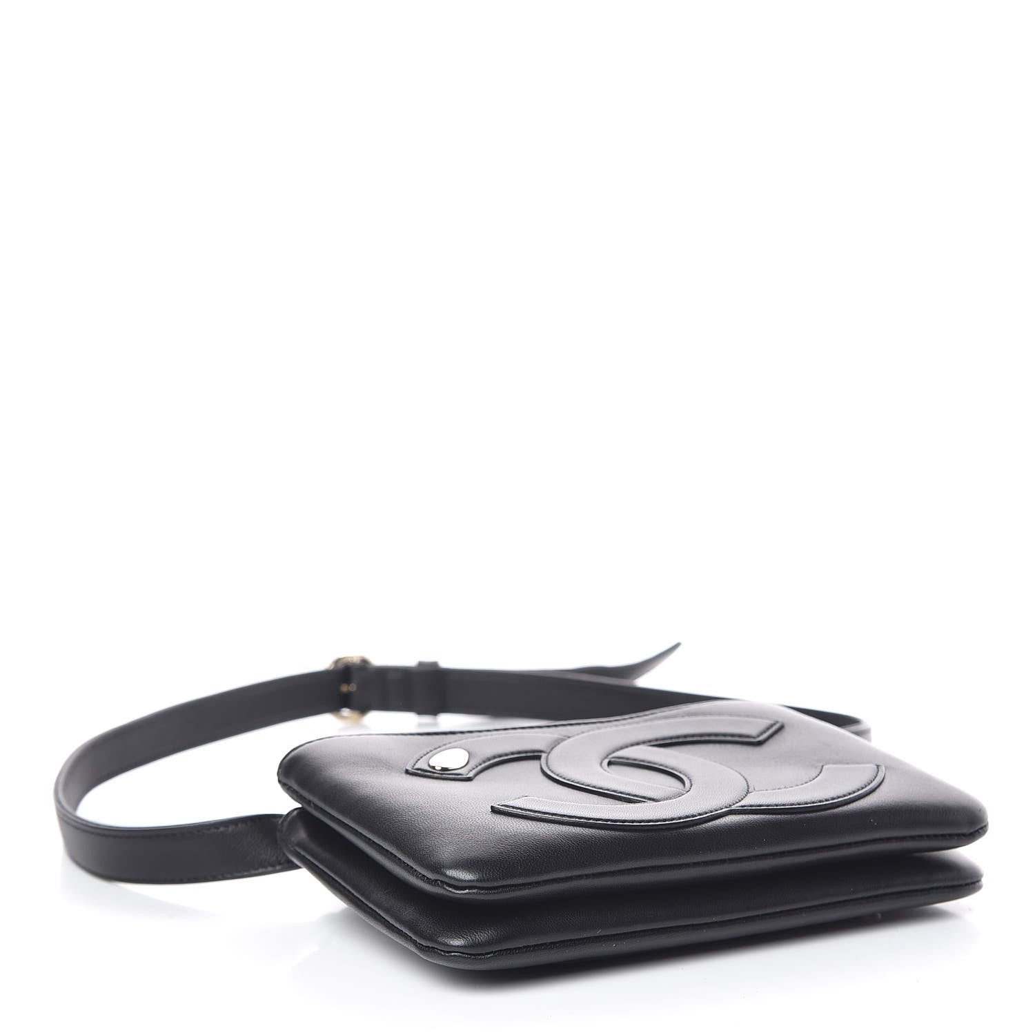 Chanel Lambskin CC Mania Waist Belt Bag Black 4 of 11