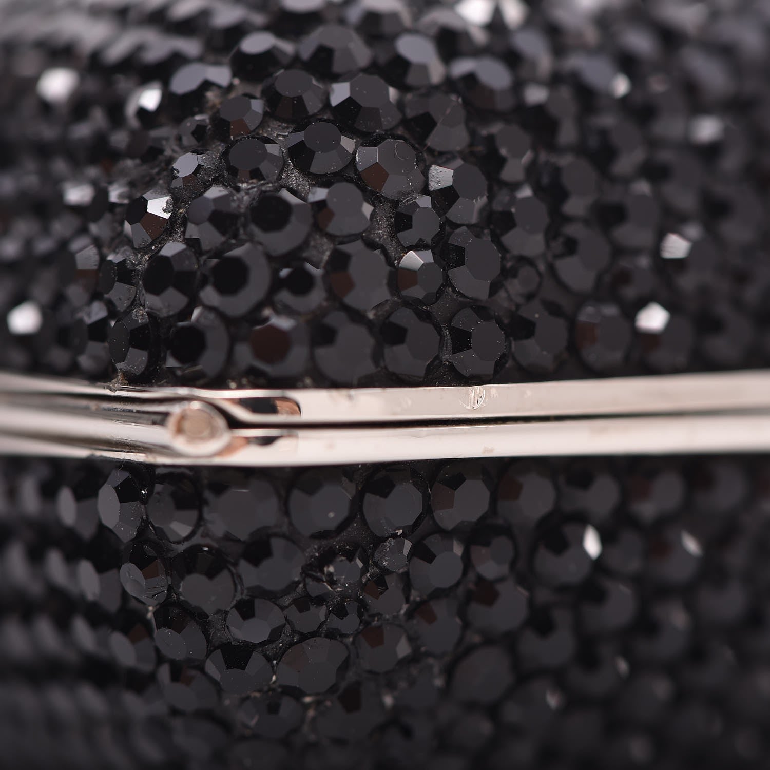 Judith Leiber Swarovski Crystal Minaudiere Clutch Black 16 of 18