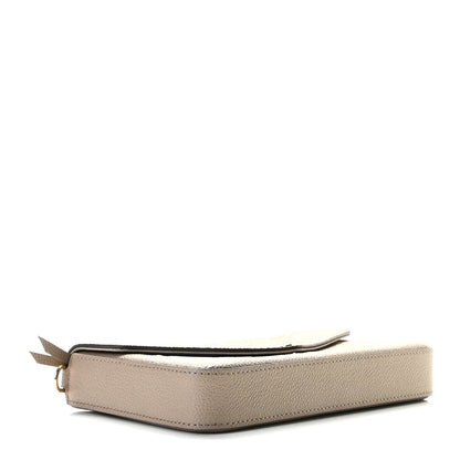 Louis Vuitton Empreinte Monogram Giant Felicie Pochette Tourterelle Creme 4 of 9