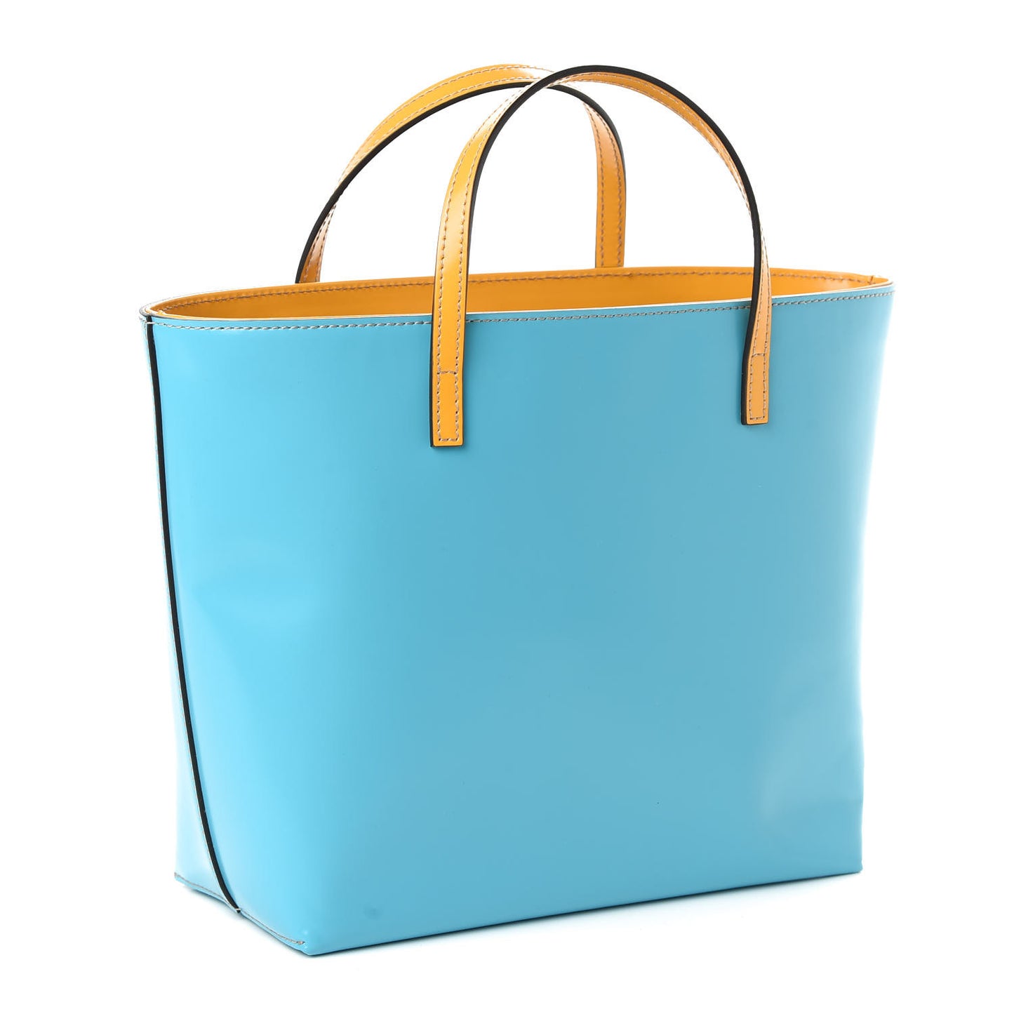 Calfskin Childrens Rainbow Tote Blue