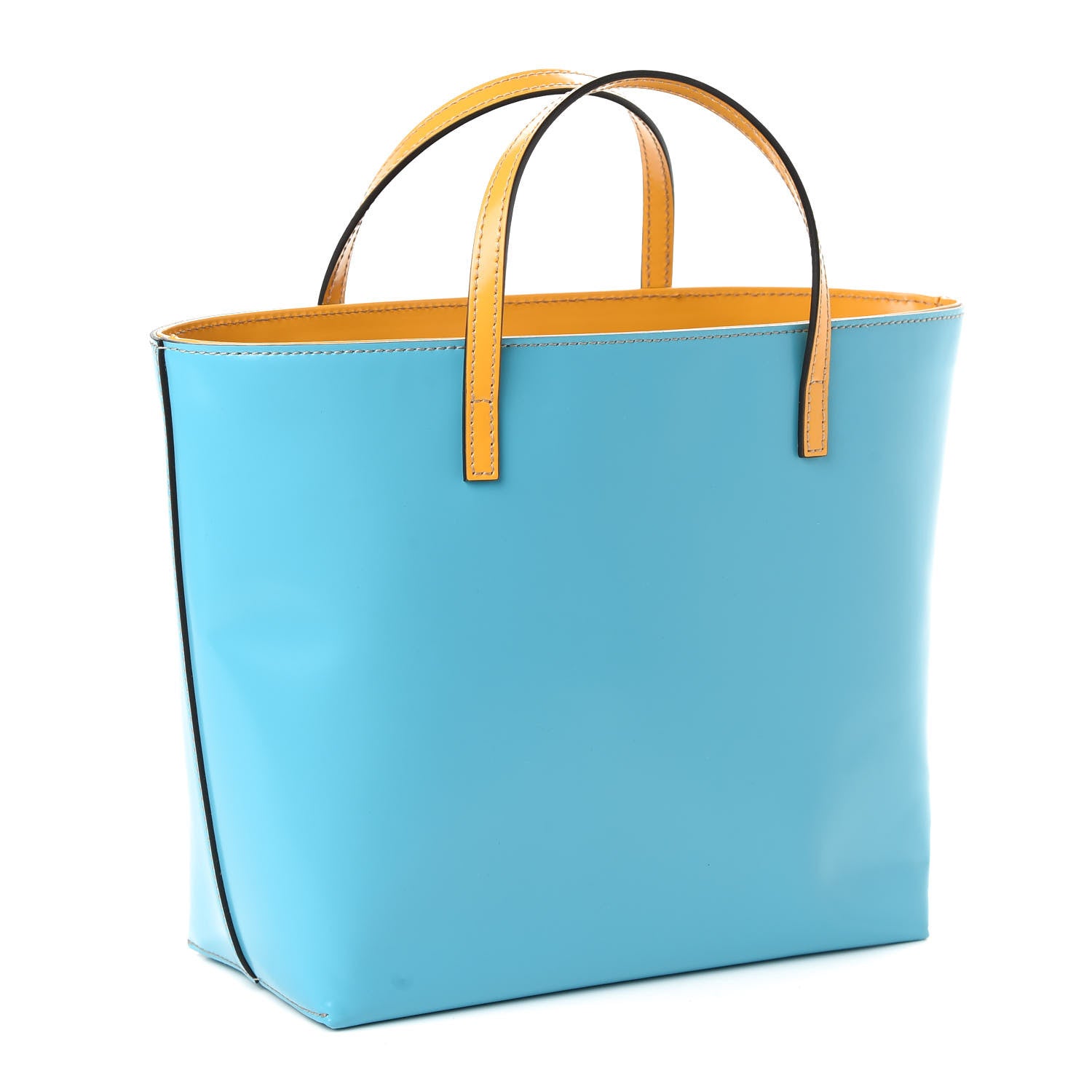 Gucci Calfskin Childrens Rainbow Tote Blue 3 of 10