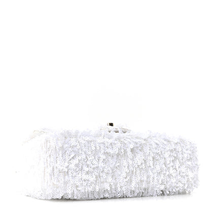 Chanel Sequin Mini Rectangular Flap White 4 of 10