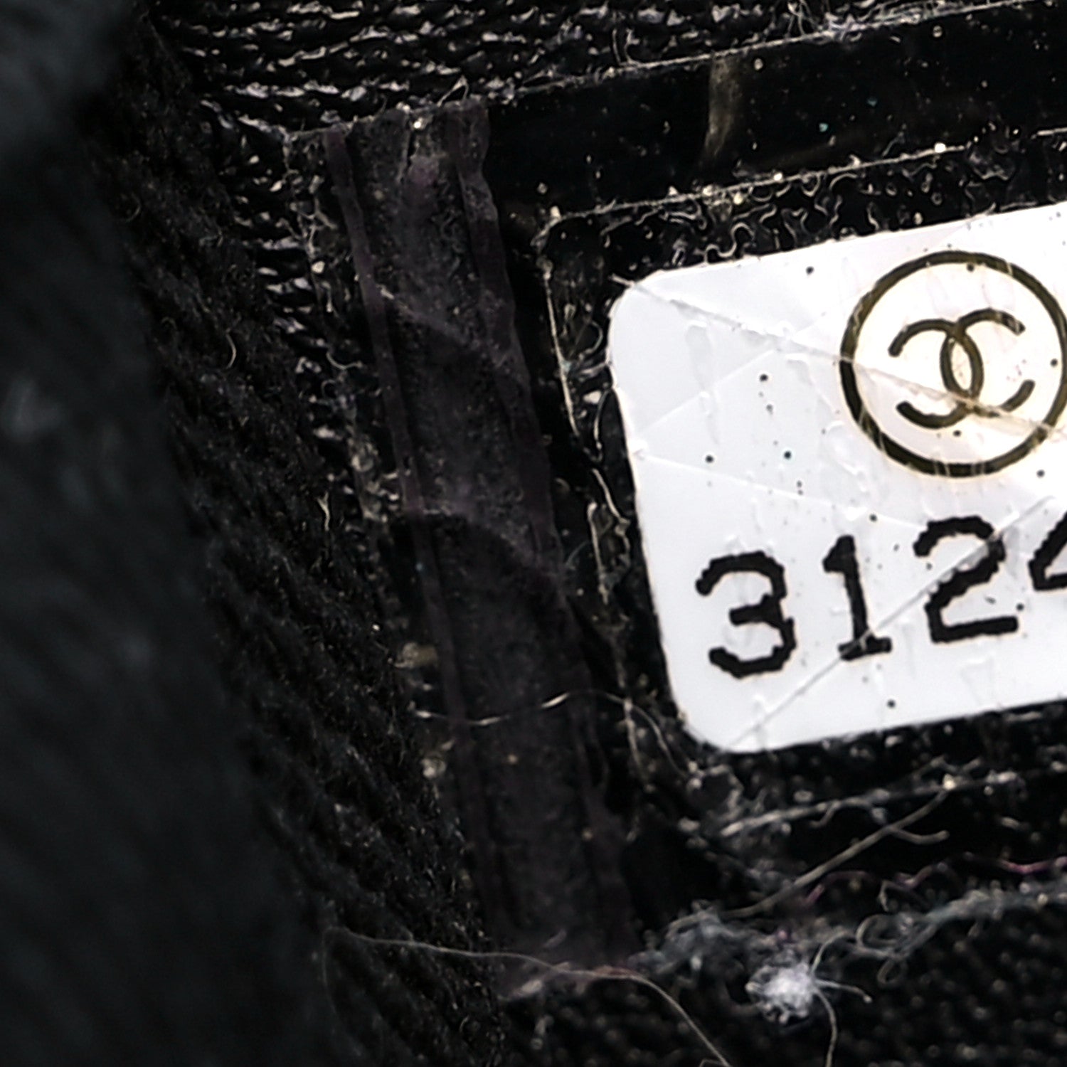 Chanel Lurex Boucle Small Deauville Tote Black 7 of 16