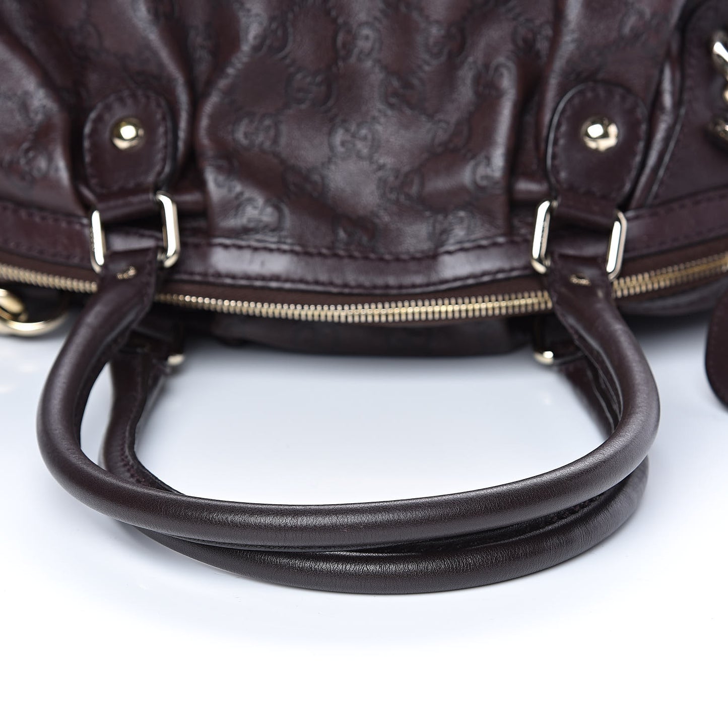 Guccissima Medium Sukey Boston Chocolate