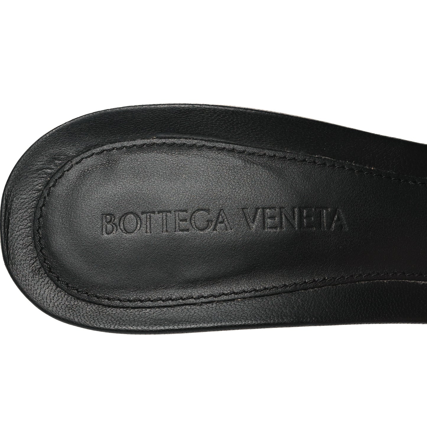 Nappa Matelasse Padded Mule Sandals 39 Black