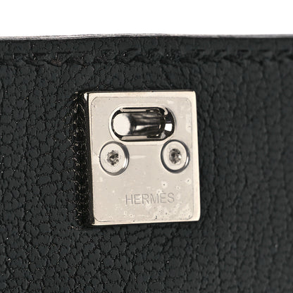 Hermes Chamkila Goatskin Medor To Go Wallet Black 11 of 12