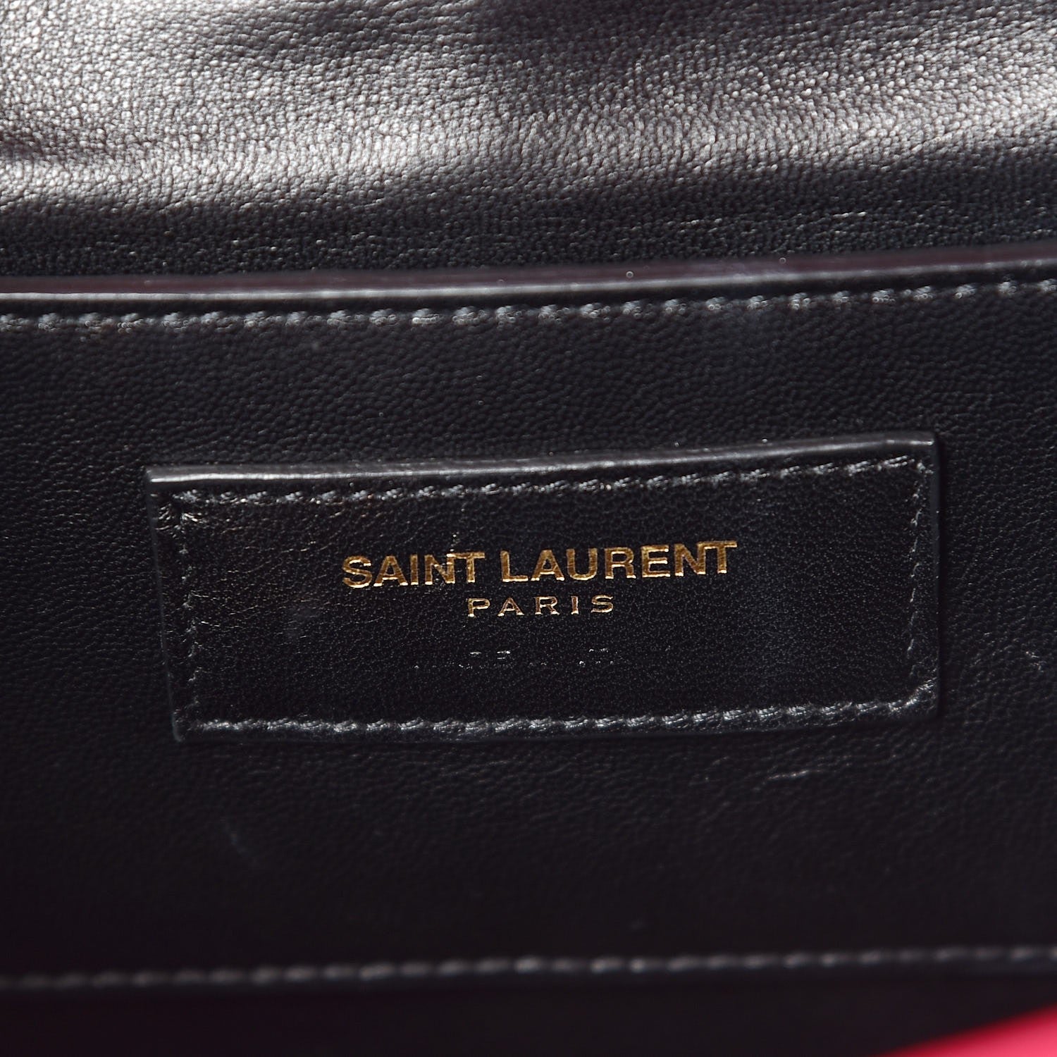 Saint Laurent Lambskin Matelasse Medium Monogram Satchel Fuchsia 6 of 8