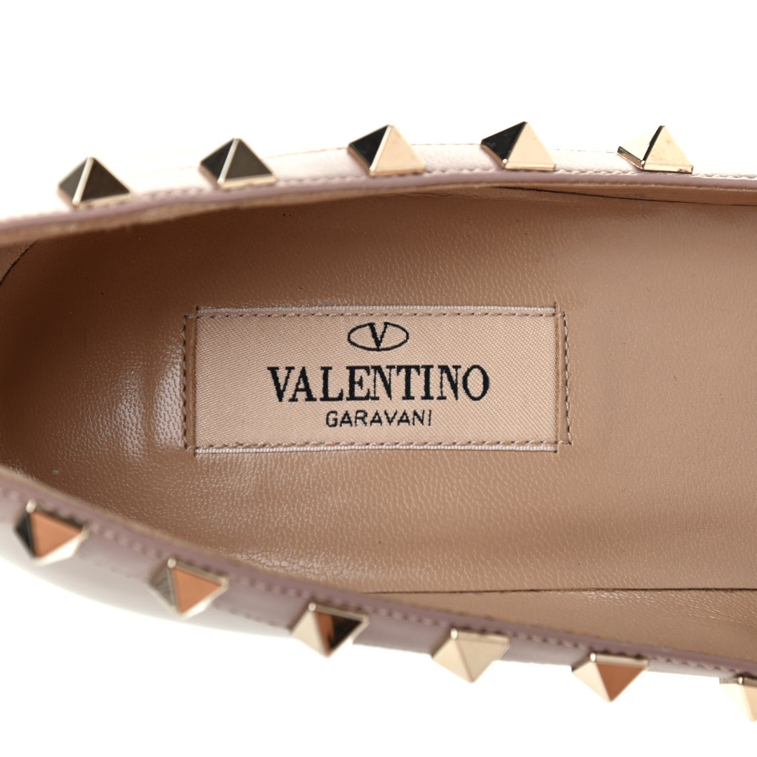 Valentino Garavani Patent Rockstud 100mm Pumps 38.5 Poudre 6 of 8