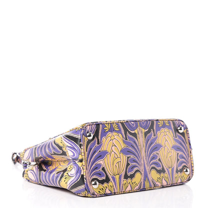 Prada Saffiano Tulip Print Small Galleria Double Zip Tote 4 of 10
