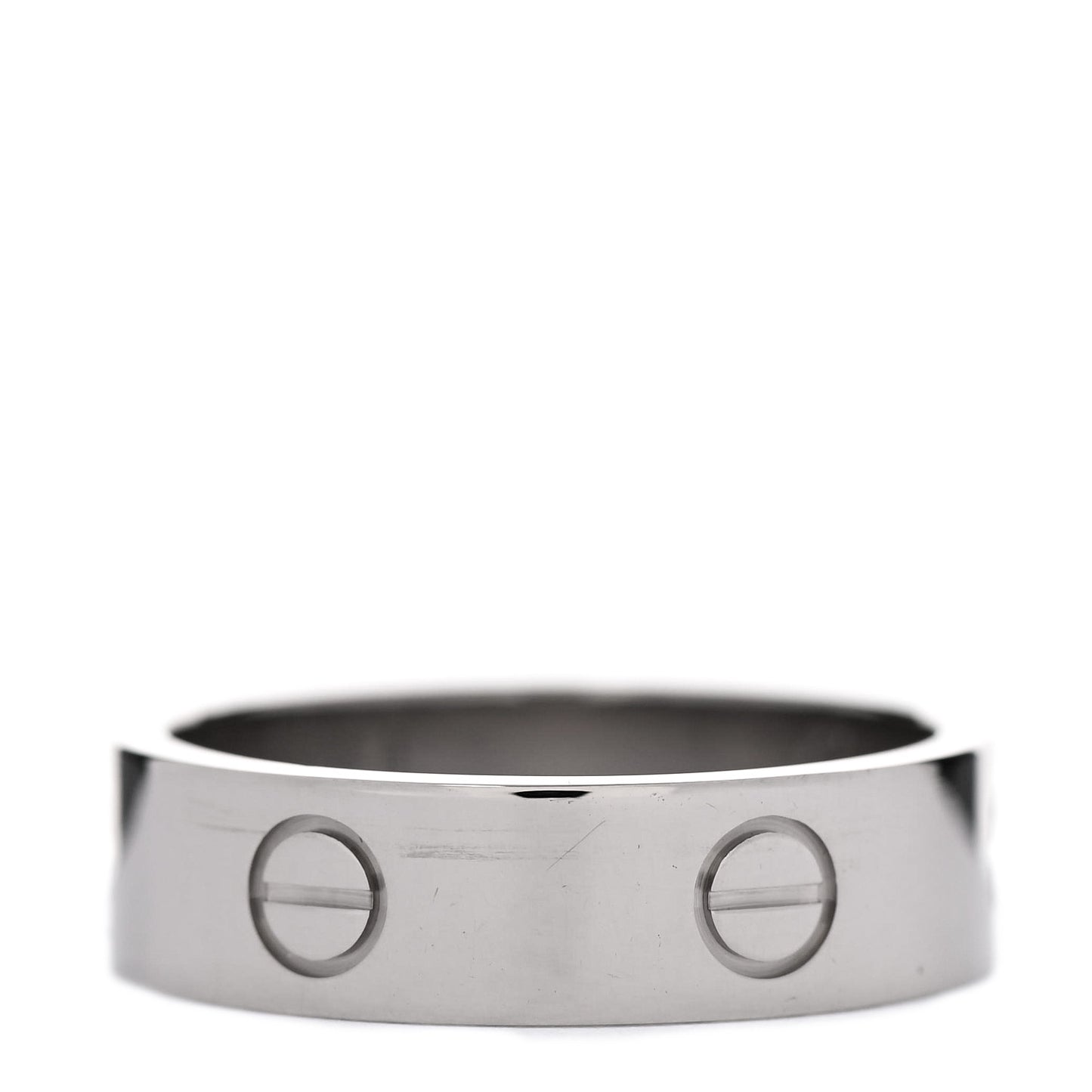 18K White Gold 6mm LOVE Ring 60 9
