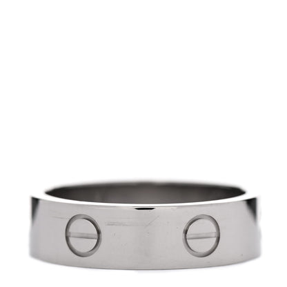 Cartier 18K White Gold 6mm LOVE Ring 60 9 6 of 8