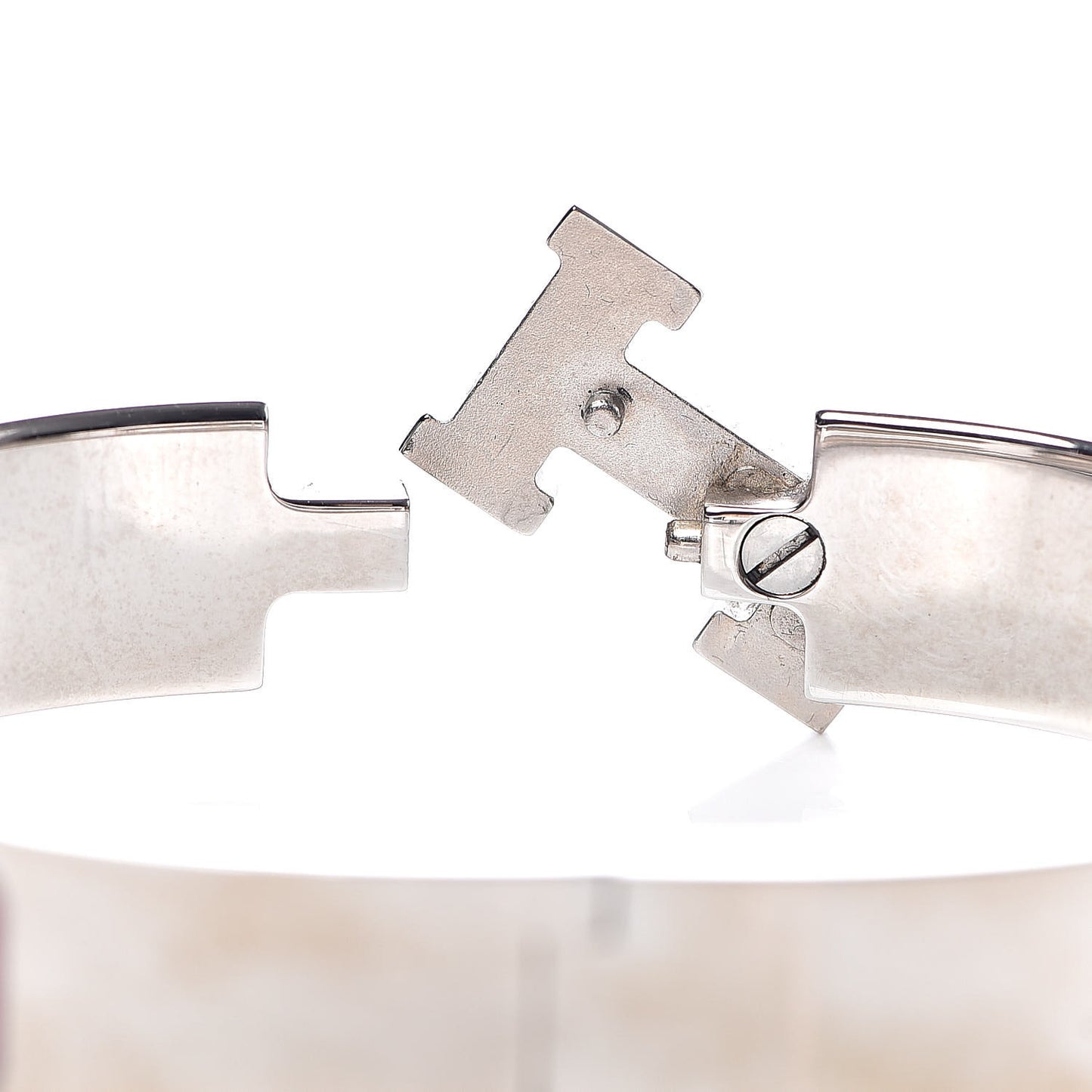 Enamel Narrow Clic Clac H Bracelet PM Cyclamen
