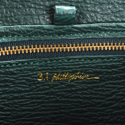 3.1 Phillip Lim 3.1 Textured Calfskin Mini Pashli Satchel Forest Green 6 of 7