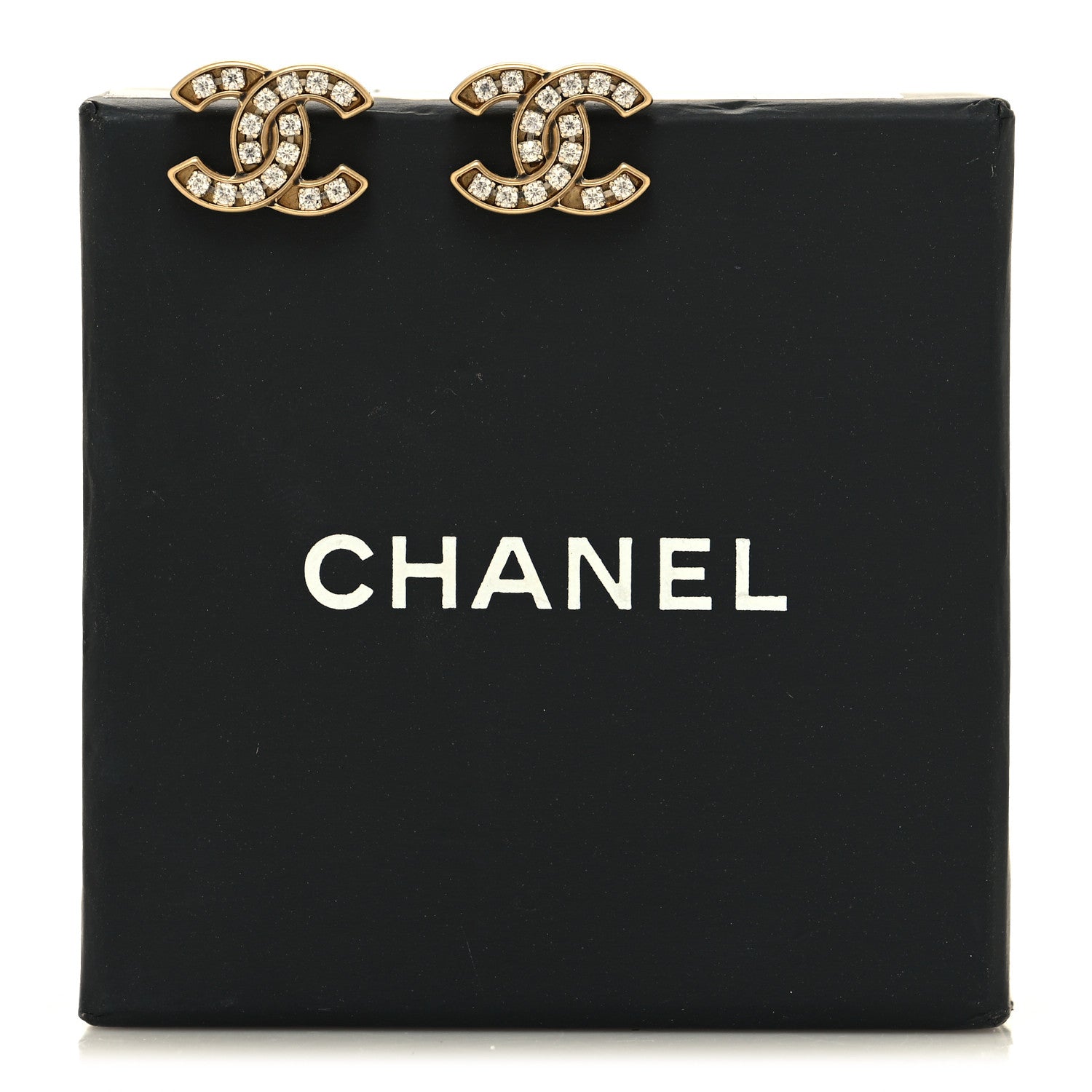 Chanel Crystal CC Earrings 5 of 5