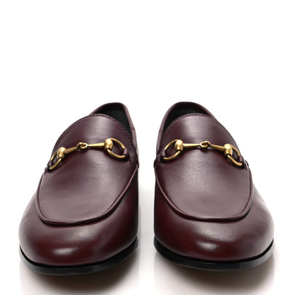 Gucci Lambskin Womens Brixton Horsebit Loafers 39 Vintage Bordeaux 2 of 8