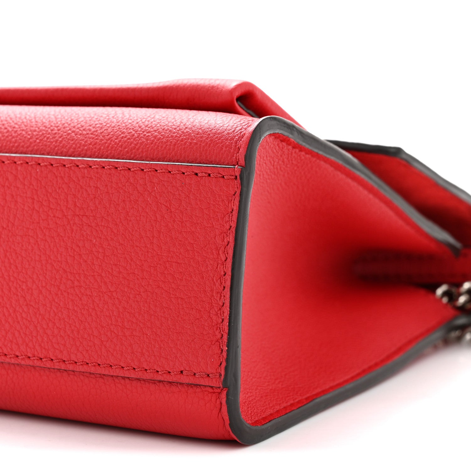 Louis Vuitton Soft Calfskin Mylockme Chain Bag BB Rubis 10 of 12