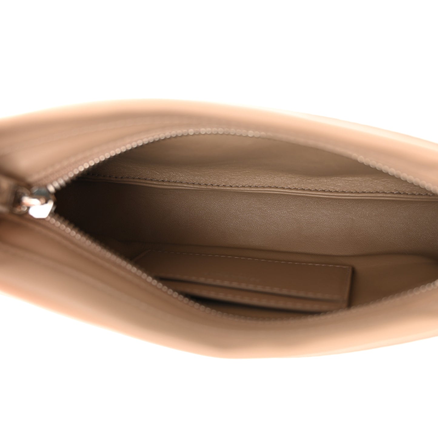 Calfskin Cut Out Crossbody Beige