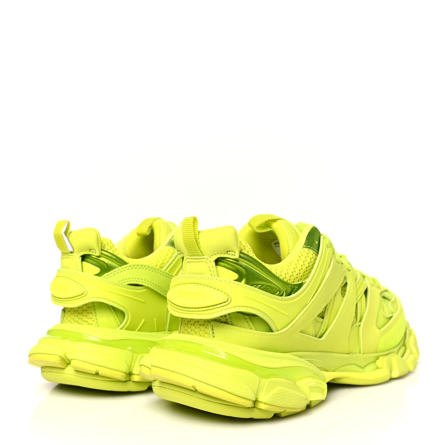 Balenciaga Mesh Rubber Mens Track Sneakers 41 Acid Lime 5 of 10