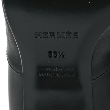 Hermes Calfskin Daphne Boots 36.5 Black 7 of 7