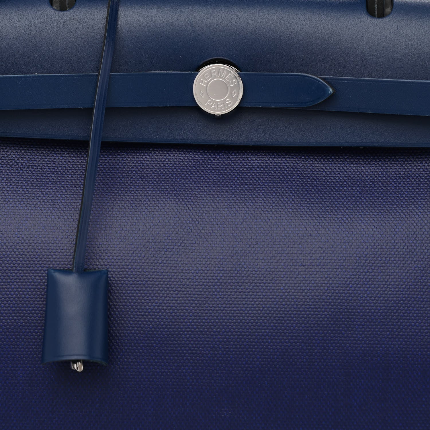 Hermes Toile H Berline Vache Hunter Herbag Zip PM 31 Bleu Encre Bleu Saphir 10 of 12