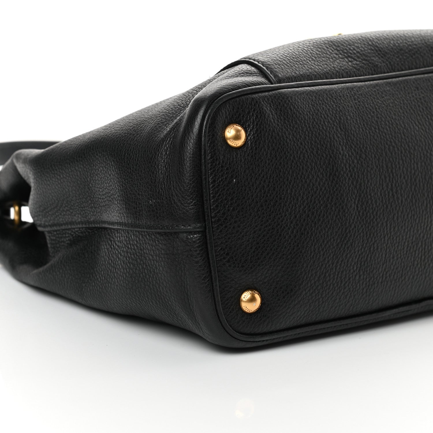 Miu Miu Vitello Phenix Shoulder Bag Black 8 of 11