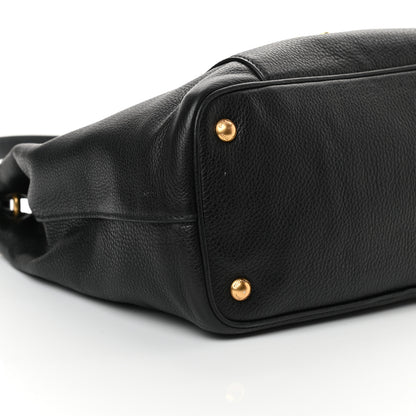 Miu Miu Vitello Phenix Shoulder Bag Black 8 of 11