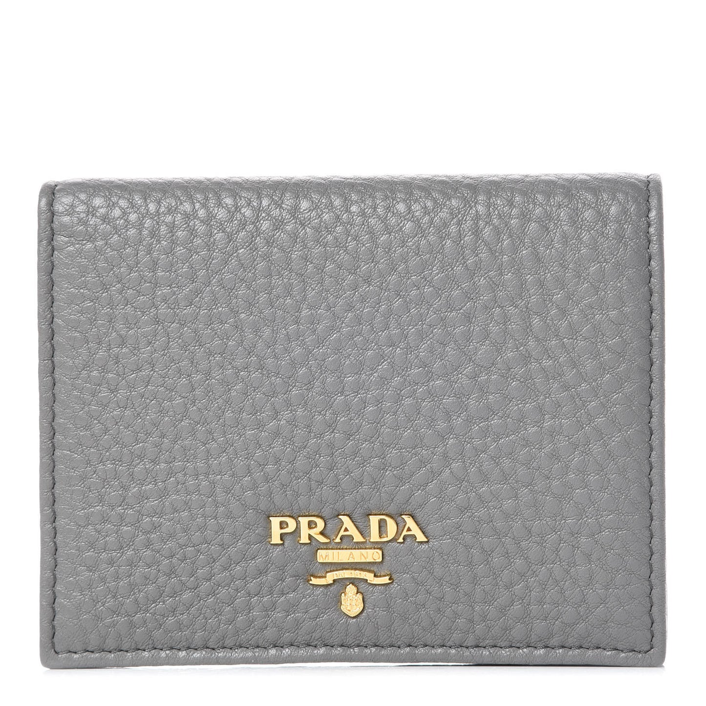 Vitello Grain Bi-Fold Wallet Marmo