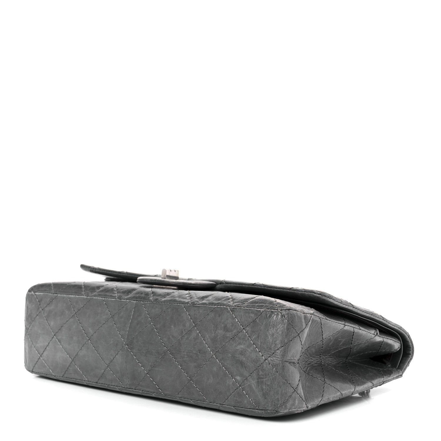 Chanel Aged Calfskin Quilted 50th Anniversary 2.55 Reissue 227 Flap Grey 11 of 13