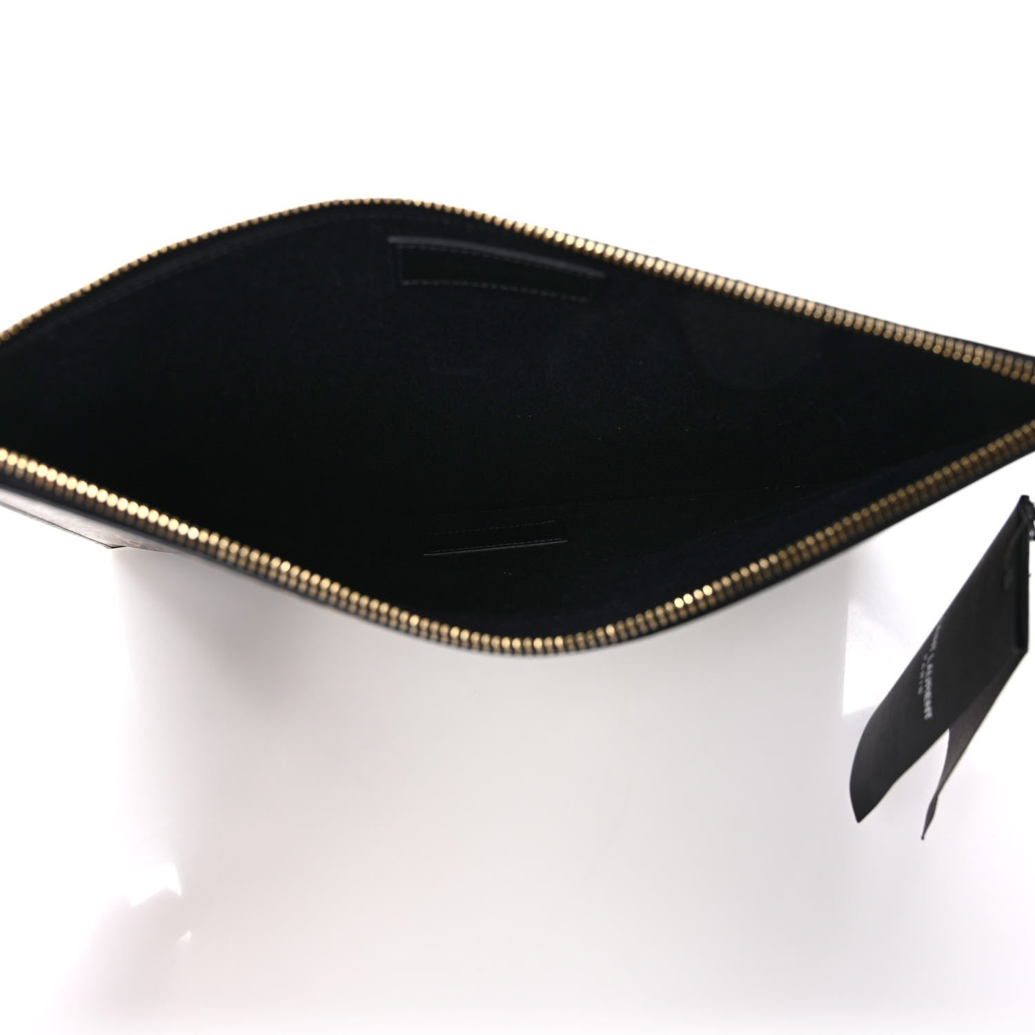 Saint Laurent Calfskin Leopard Printed Medium Zip Clutch 5 of 7