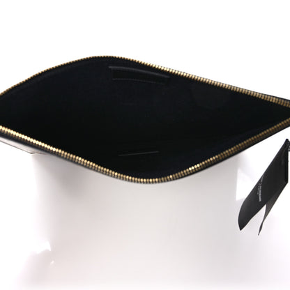 Saint Laurent Calfskin Leopard Printed Medium Zip Clutch 5 of 7