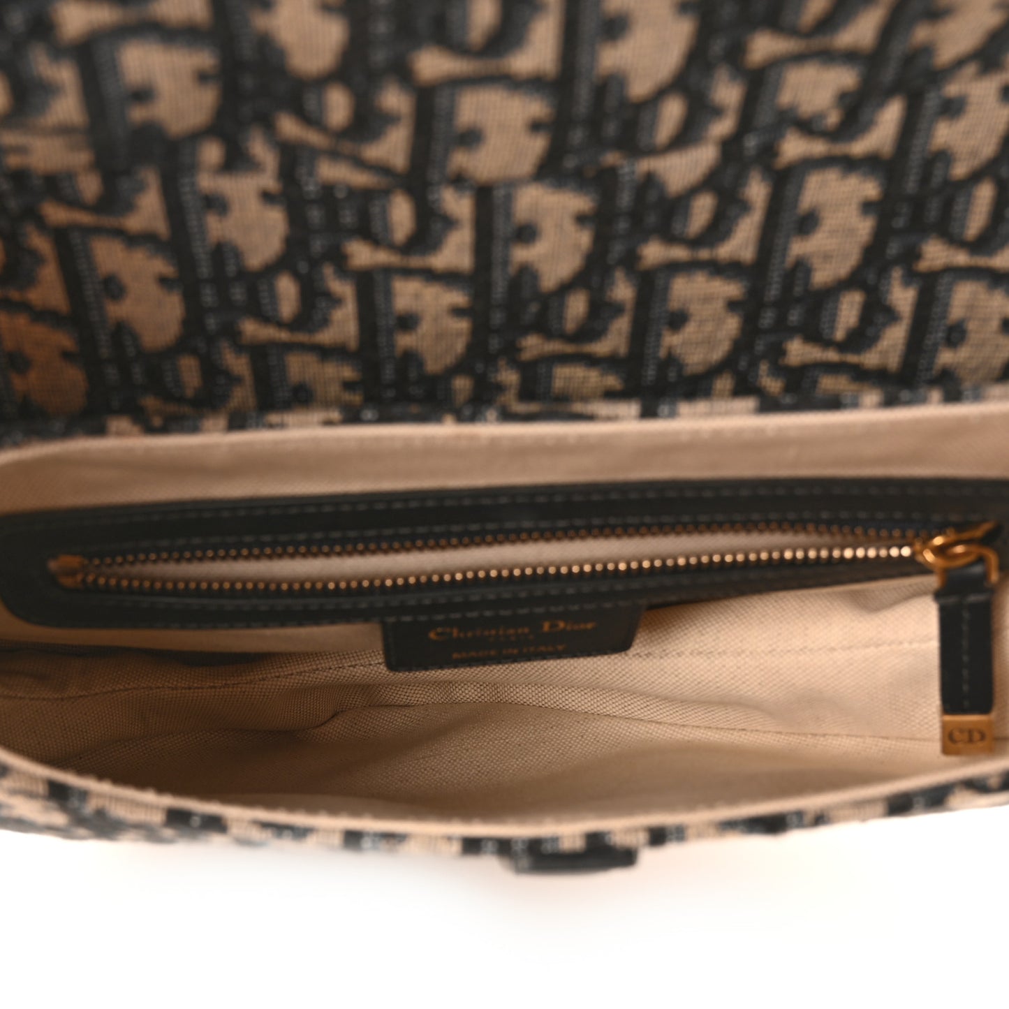 Oblique Saddle Bag With Strap Blue