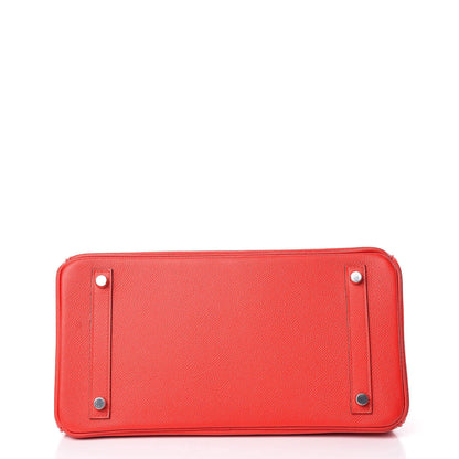 Hermes Epsom Birkin 30 Rouge De Coeur 6 of 38