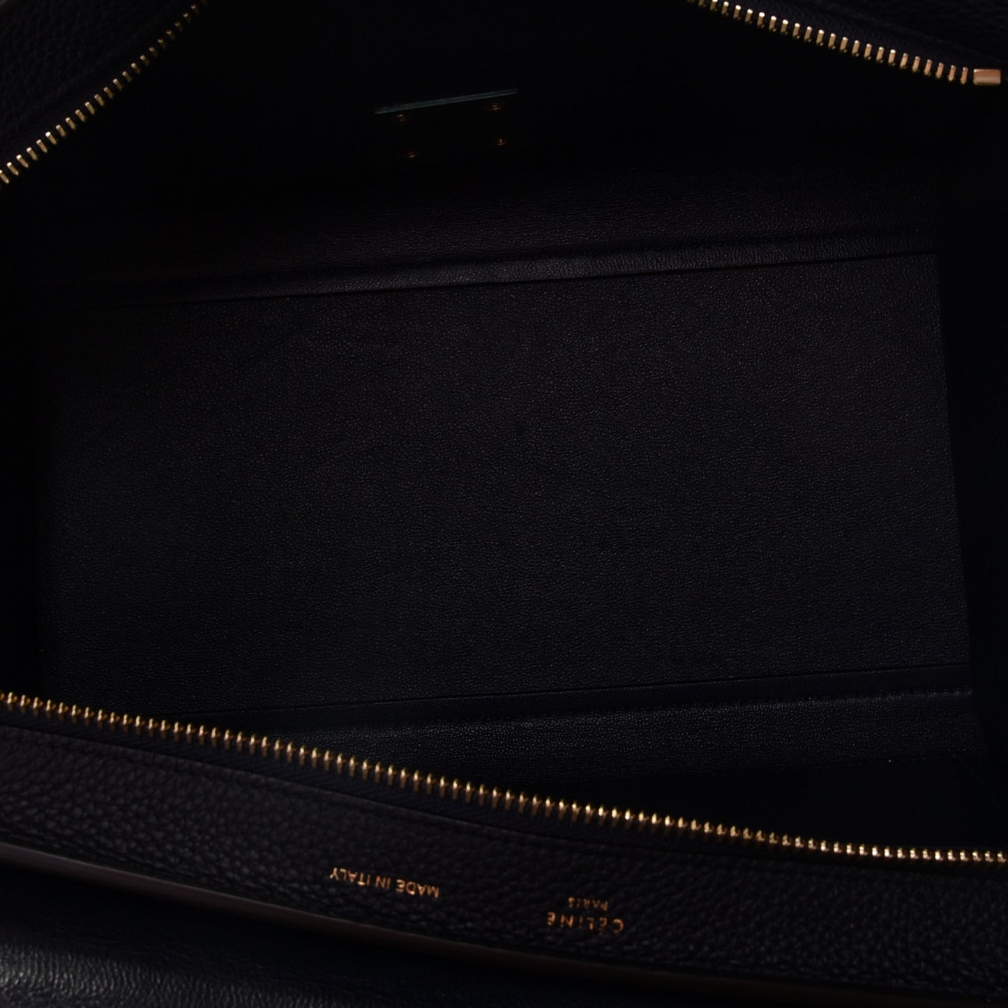 Drummed Calfskin Suede Small Trapeze Navy