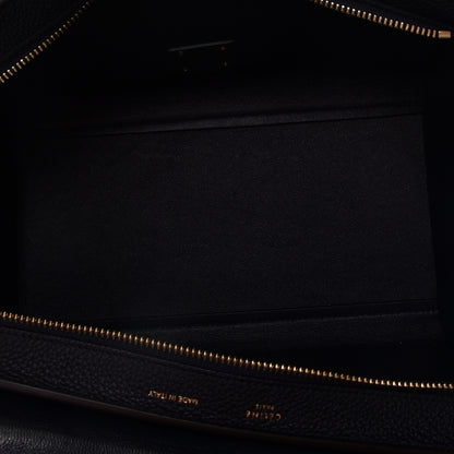 Celine Drummed Calfskin Suede Small Trapeze Navy 6 of 10