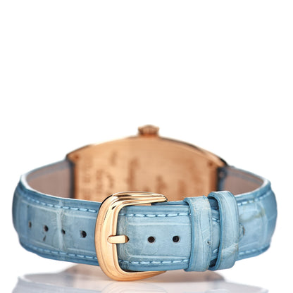 Franck Muller 18K Rose Gold Alligator 32mm Crazy Hours Color Dreams Automatic Watch 5850CHCOLDRM 4 of 5