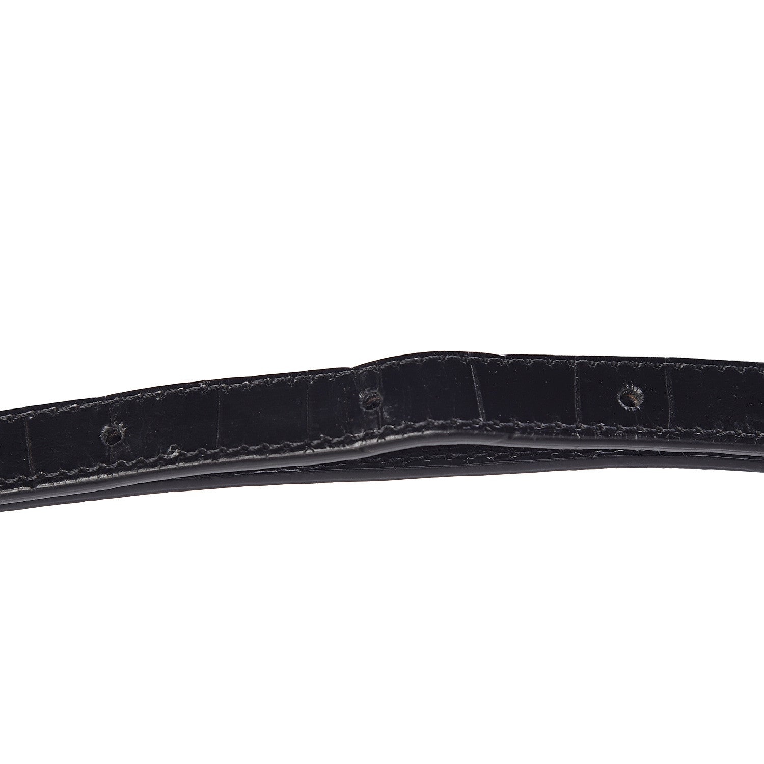 Mulberry Calfskin Crocodile Embossed Mini Seaton Black 11 of 20