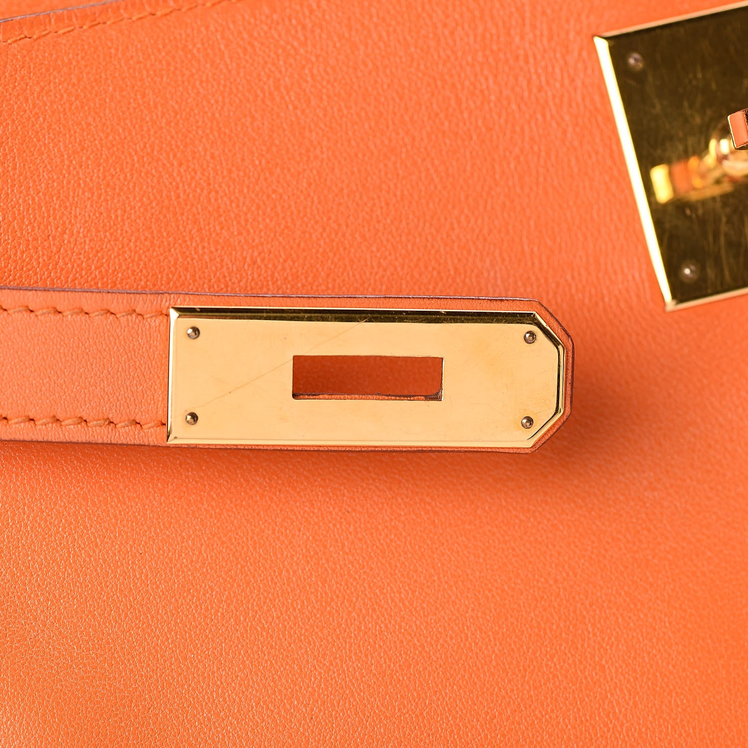 Hermes Swift Kelly Retourne 32 Orange 19 of 38