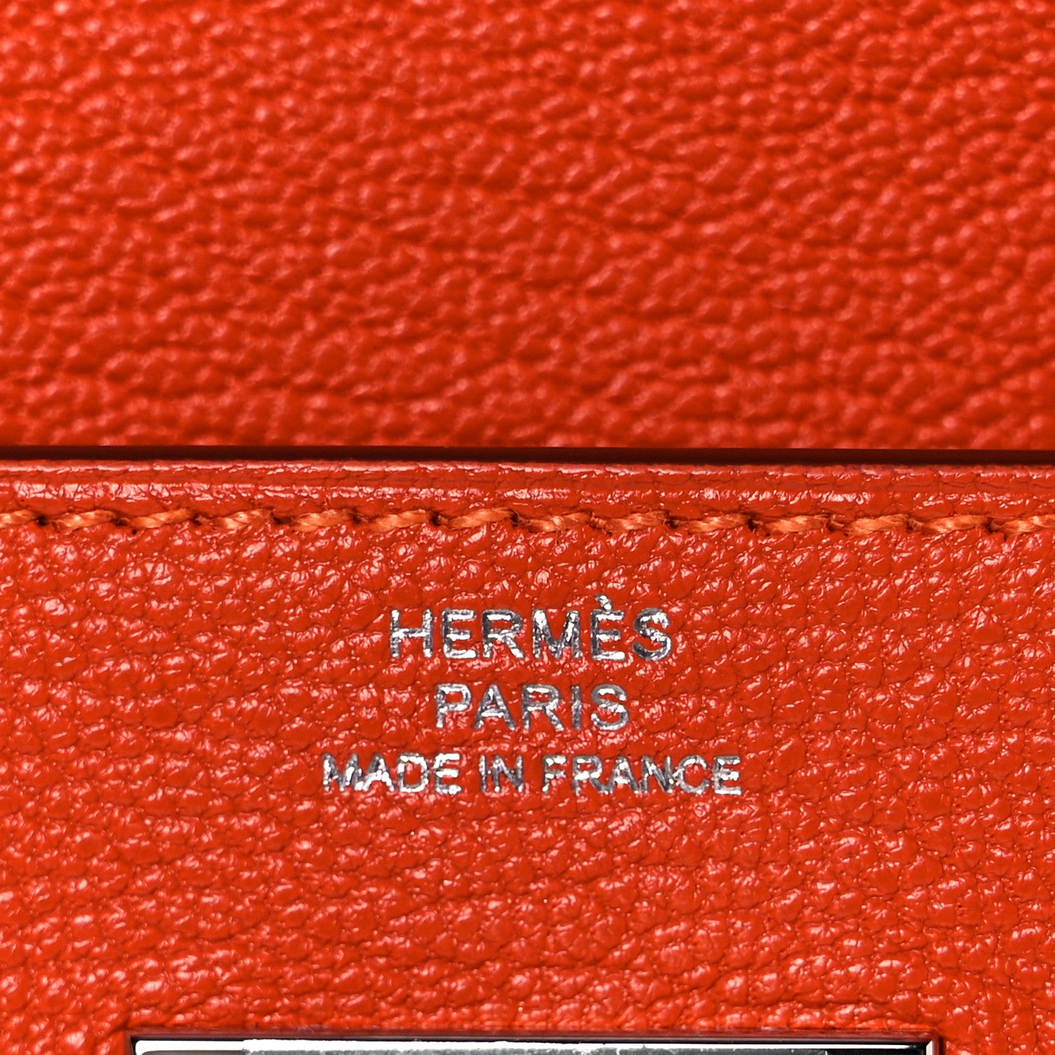 Hermes Chevre Mysore Kelly Longue Wallet Feu 6 of 9