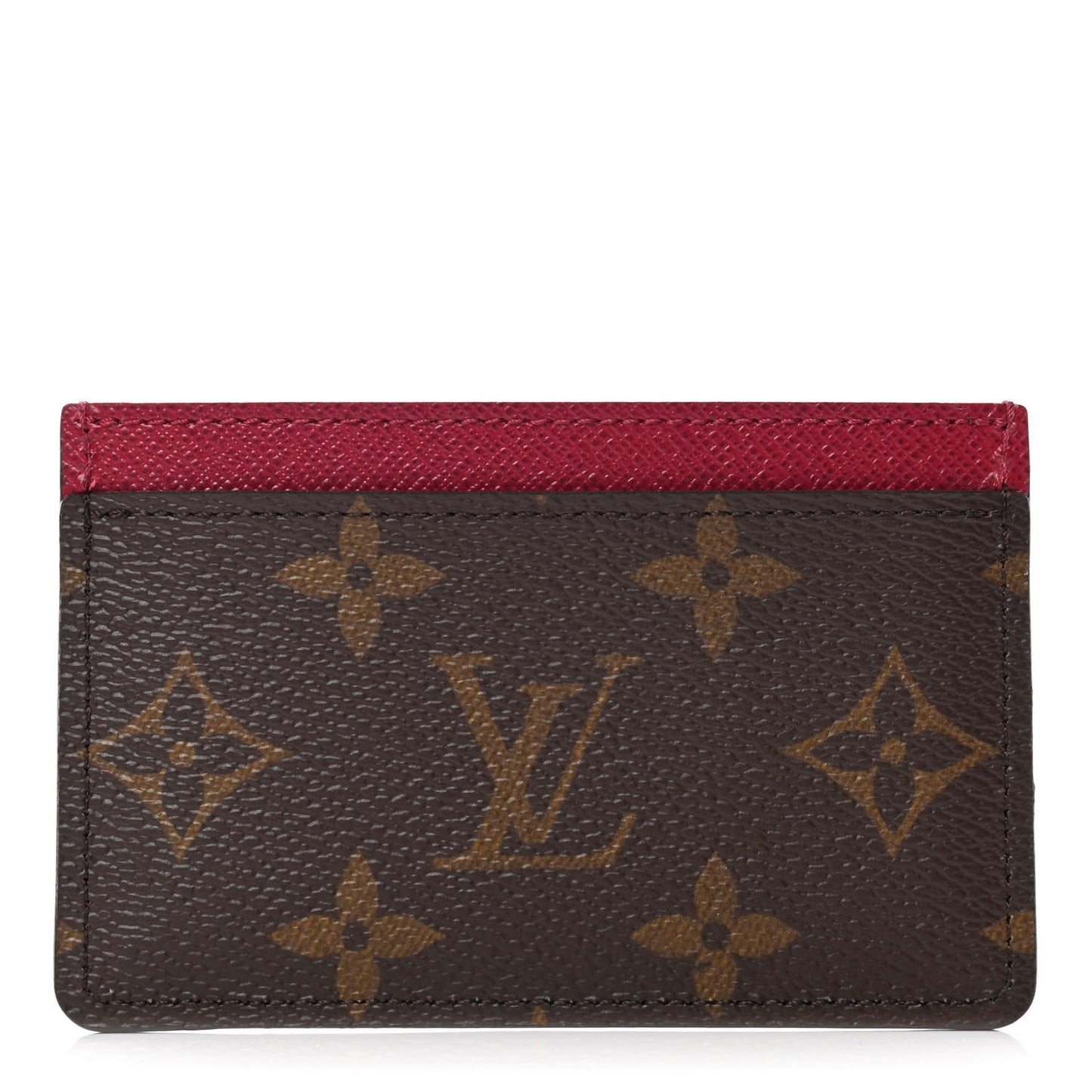 Monogram Card Holder Fuchsia