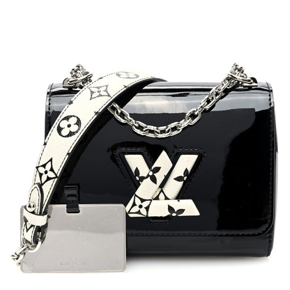 Louis Vuitton Patent Monogram Twist Shoulder Bag PM Black 3 of 10