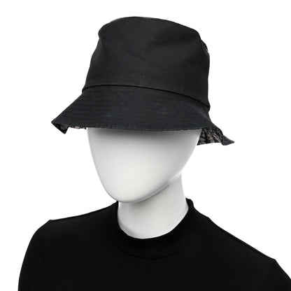 Christian Dior Polyester Cotton Oblique Reversible Teddy-D Brim Bucket Hat 567 Black 3 of 10