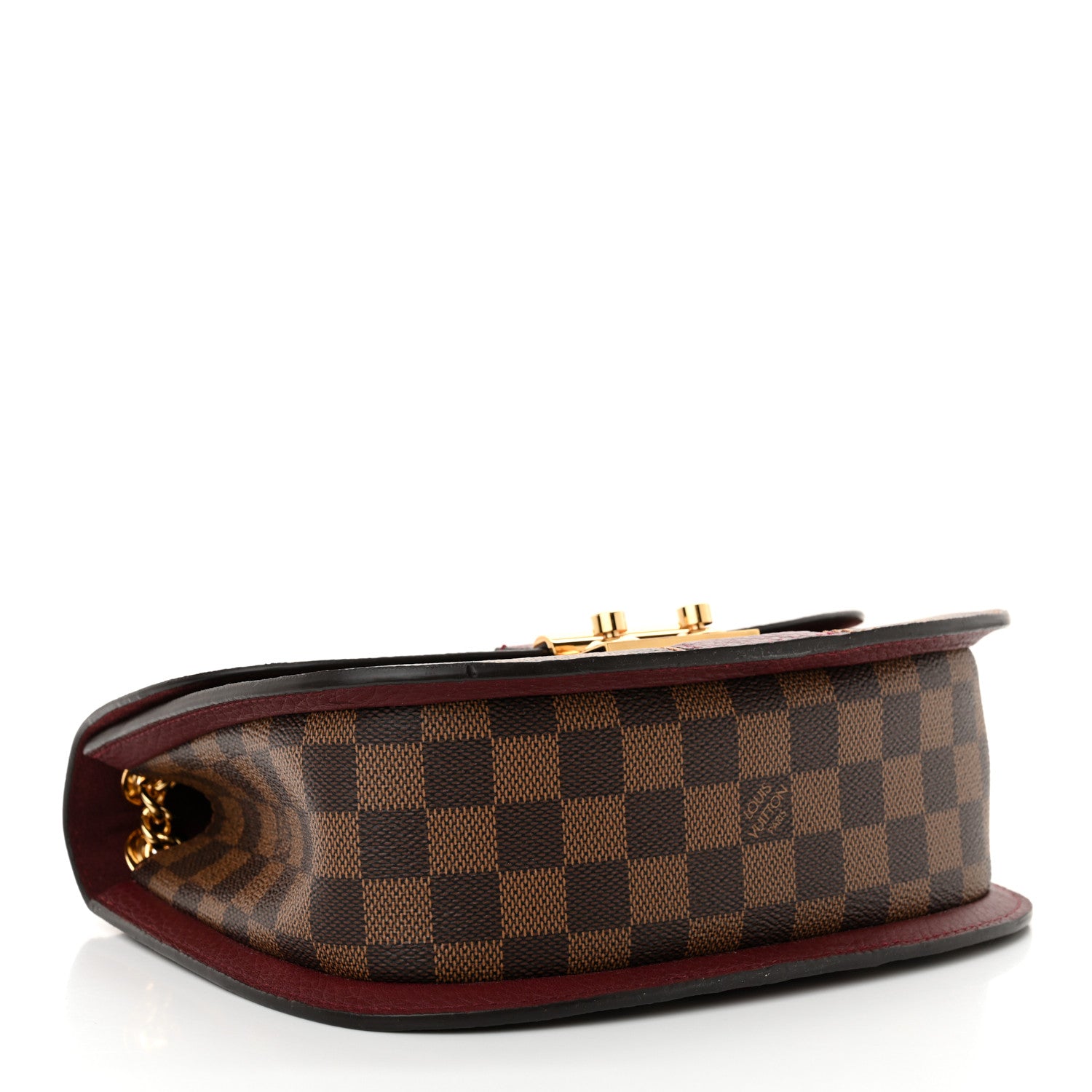 Louis Vuitton Damier Ebene Cuir Taurillon Wight Bordeaux 4 of 9