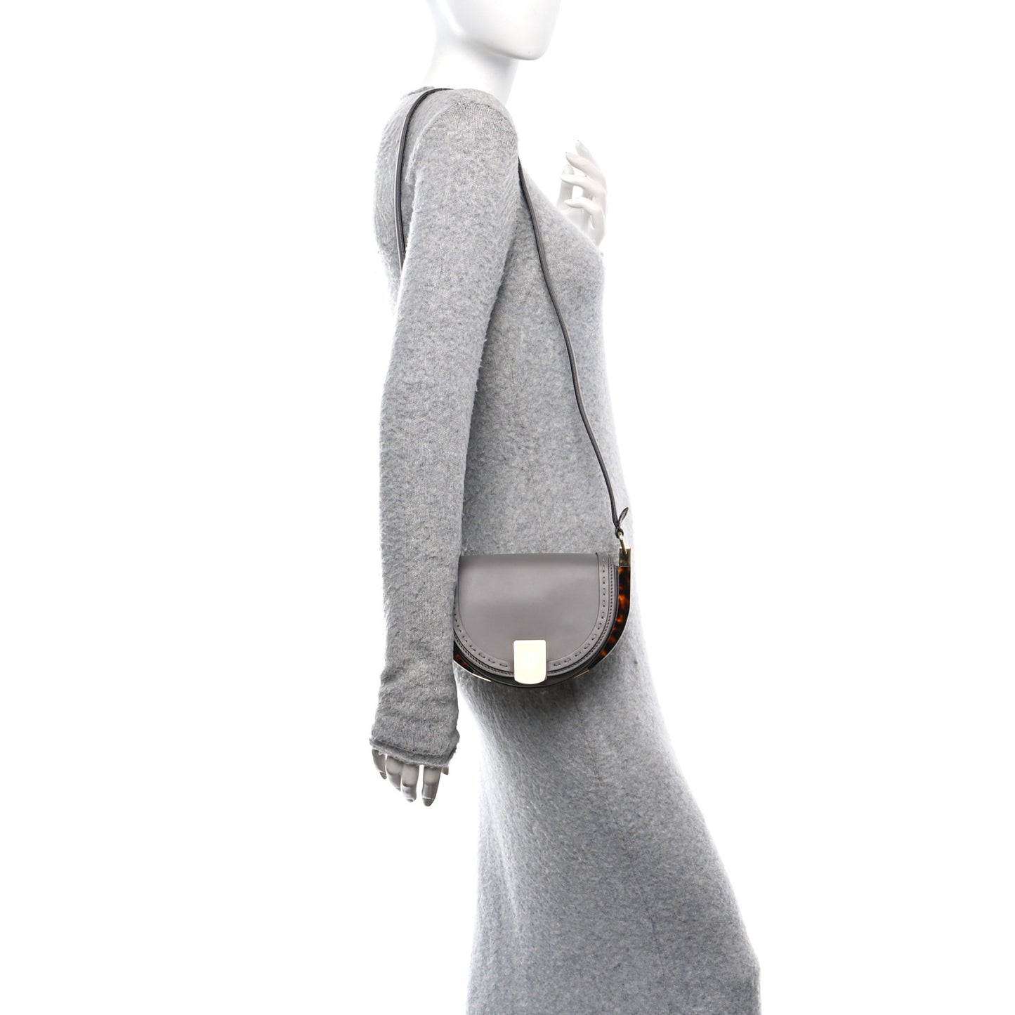 Vitello King Plexiglass Moonlight Shoulder Bag Moon