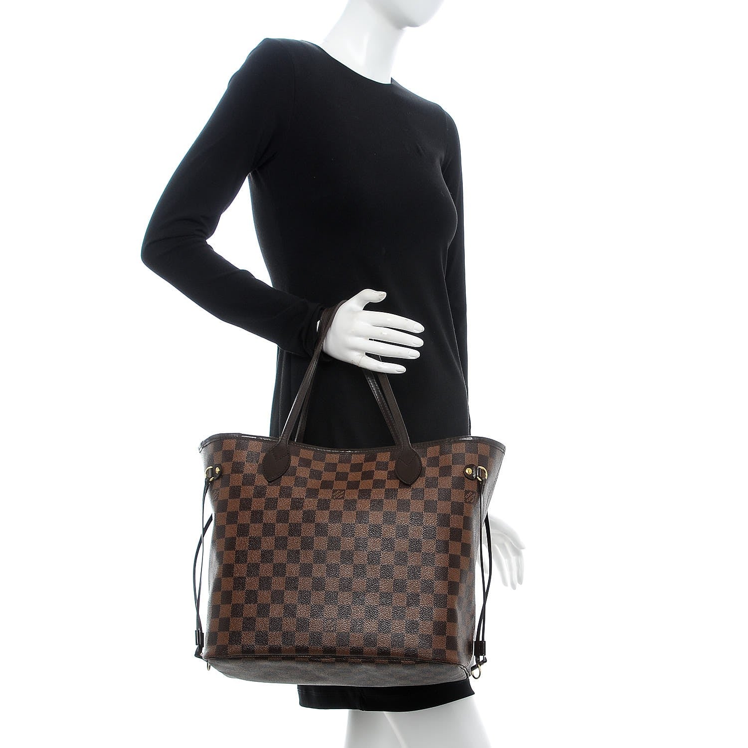 Louis Vuitton Damier Ebene Neverfull MM 2 of 8