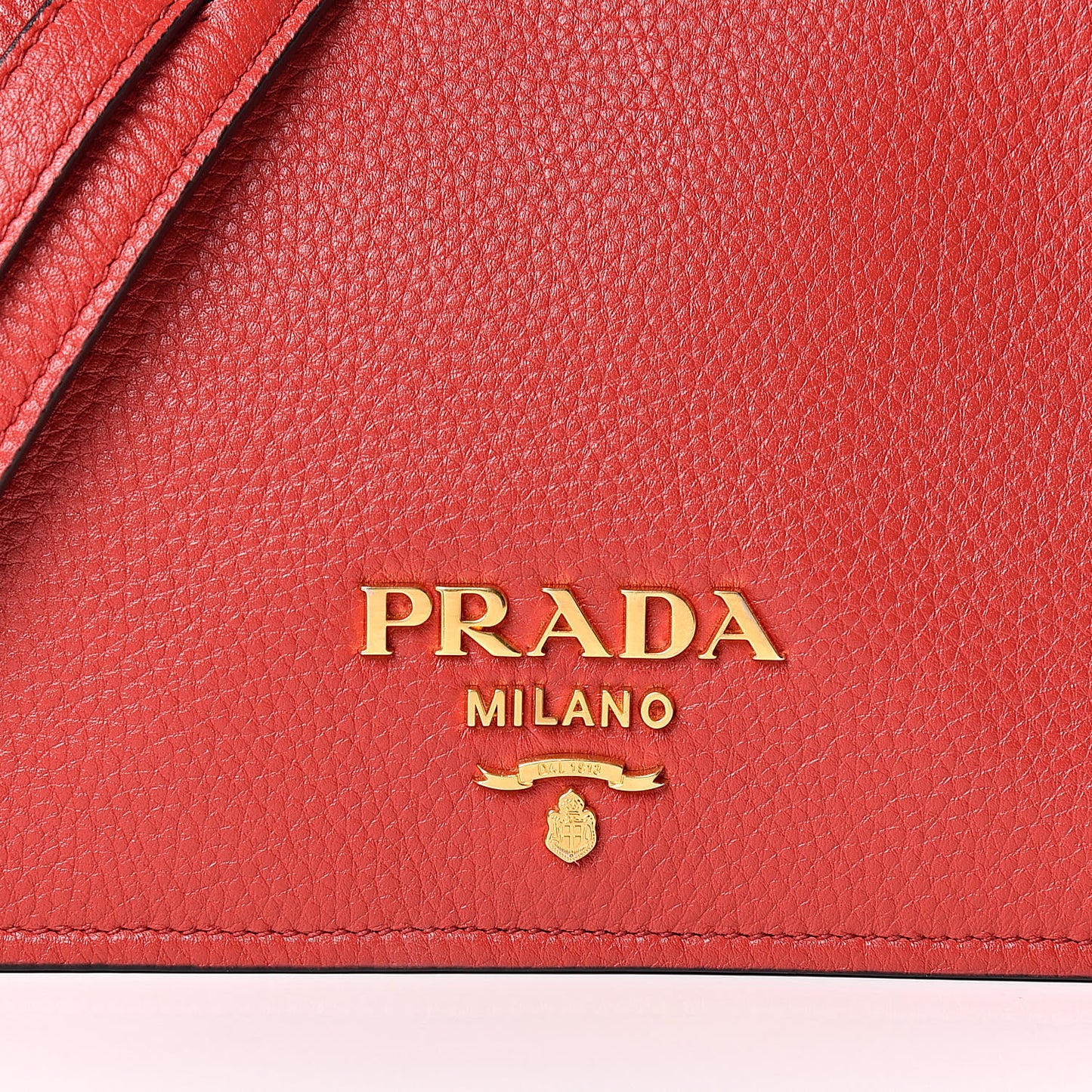 Vitello Phenix Flap Crossbody Rosso